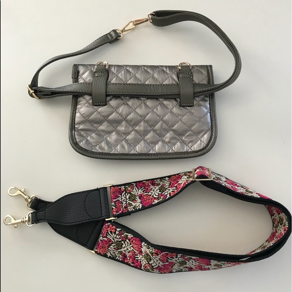 Bags Guitar Strap Crossbody Shoulder Belt Bag Pewter Poshmark